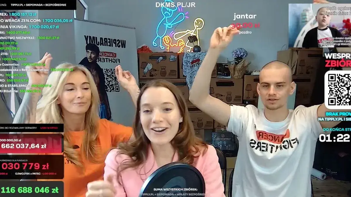 Screenshot transmisji, Źródło: Spidersweb