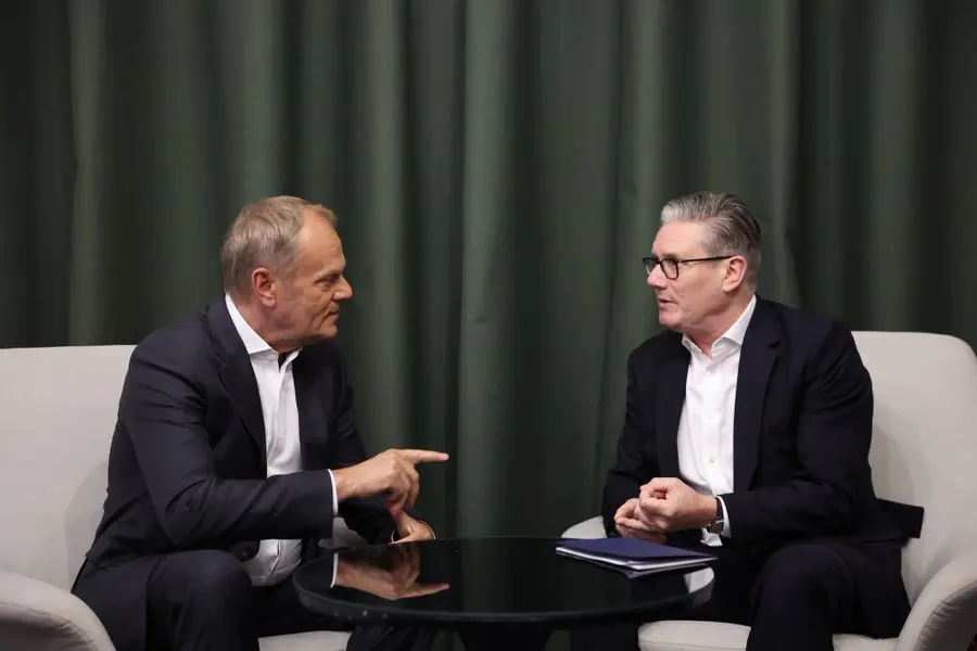 Tusk na rozmowie z premierem Wielkiej Brytanii, Źródło: X