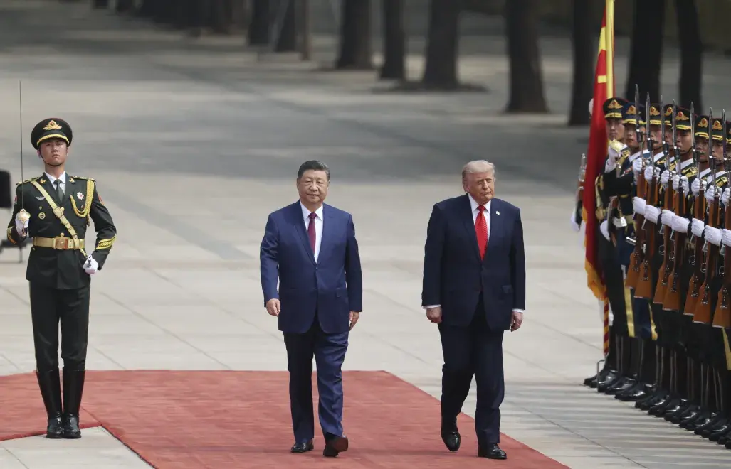 Trump i Jinping, Źródło: PAP/EPA/Maxim Shemetov
