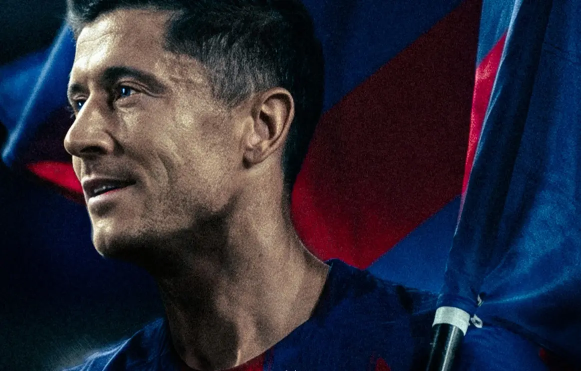Robert Lewandowski, Źródło: FC Barcelona/X