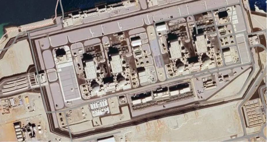 Elektrownia jądrowa Barakah, Źródło: Google maps