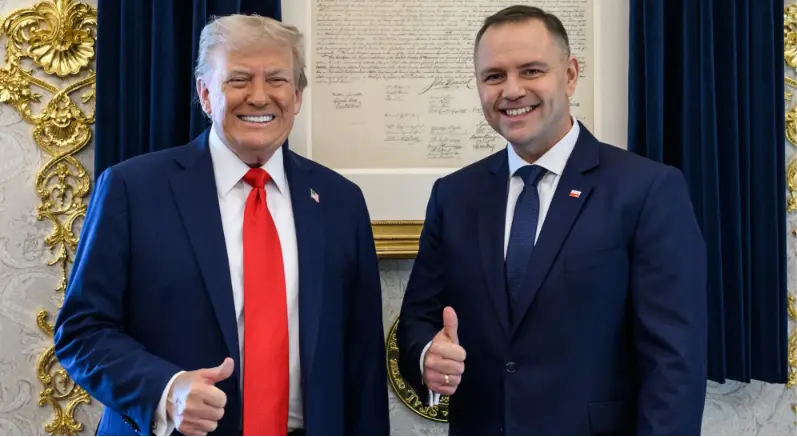 Donald Trump i Karol Nawrocki, Źródło: Biały Dom