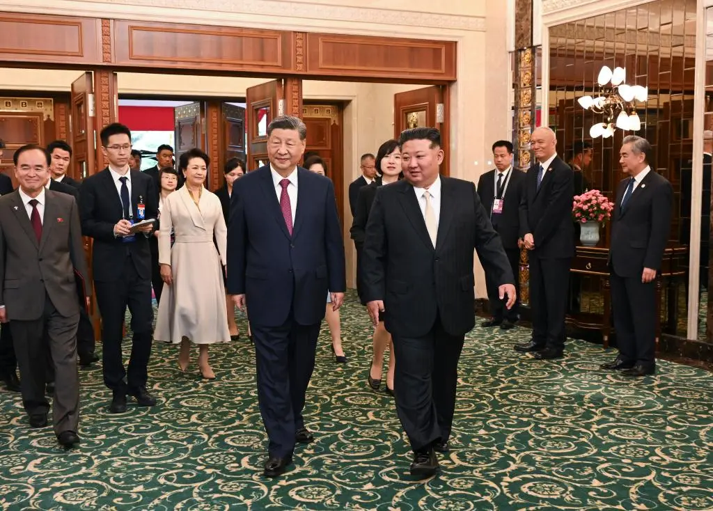 Xi Jinping i Kim Dzong Un, Źródło: news.cn